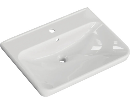 Keramik Waschbecken mit Hahnloch und Überlauf