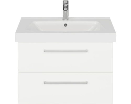 Waschtischunterschrank mit zwei Schubladen und Waschbecken