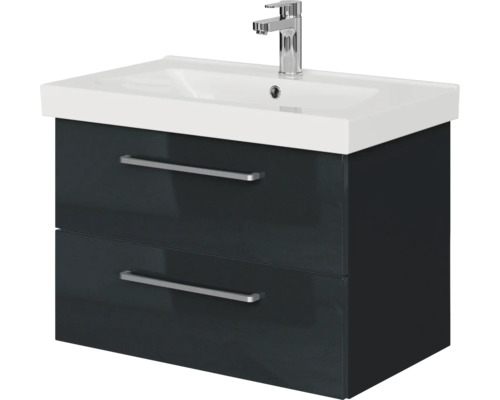 Waschtischunterschrank mit zwei Schubladen und Waschbecken