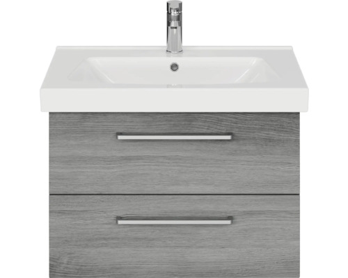 Waschtisch mit zwei Schubladen und Aufsatzwaschbecken