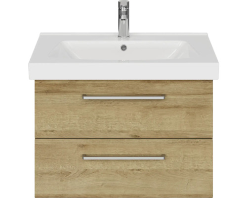 Waschtisch mit zwei Schubladen und Keramikwaschbecken