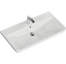 Badmöbel-Set Pelipal Sunline 105 BxHxT 96 x 56 x 48,5 cm Frontfarbe Eiche riviera mit Keramik-Waschtisch und Waschtischunterschrank