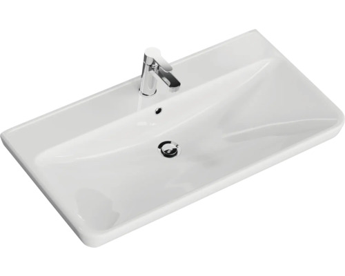 Keramikwaschtisch mit Armatur