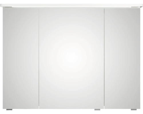 Weißer Badezimmerschrank mit drei Türen