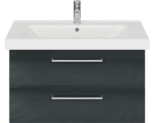 Waschtischunterschrank mit zwei Schubladen und Waschbecken