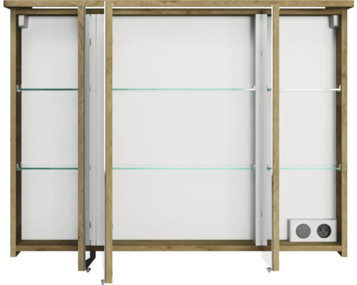 Spiegelschrank mit Regalböden und Steckdose