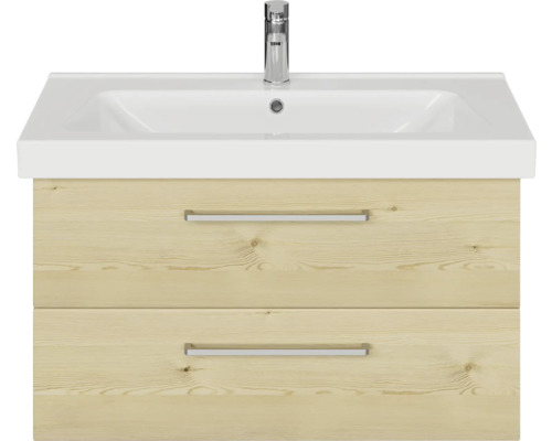 Waschtisch mit zwei Schubladen und Keramikwaschbecken