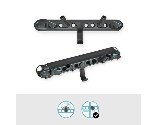 Garderobensystem zur Wandmontage mit mehreren Haken und Ablagemöglichkeiten