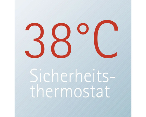 Symbol für Sicherheitsthermostat 38 Grad Celsius
