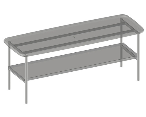 Tisch mit zwei Ablageflächen