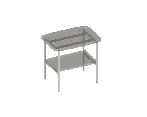 Servierwagen mit zwei Ablageflächen