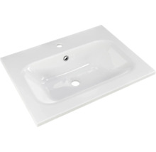 Badmöbel-Set Pelipal Sunline 121 BxHxT 61 x 74 x 46 cm Frontfarbe Polar Pinie mit Mineralguss-Waschtisch und Waschtischunterschrank 3 Schubkästen