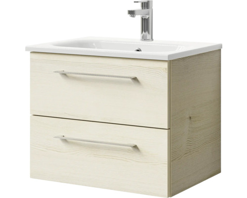 Waschtischunterschrank mit zwei Schubladen, Waschtisch und Armatur