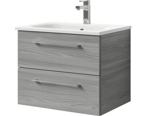 Waschtischunterschrank mit zwei Schubladen, Waschbecken und Armatur