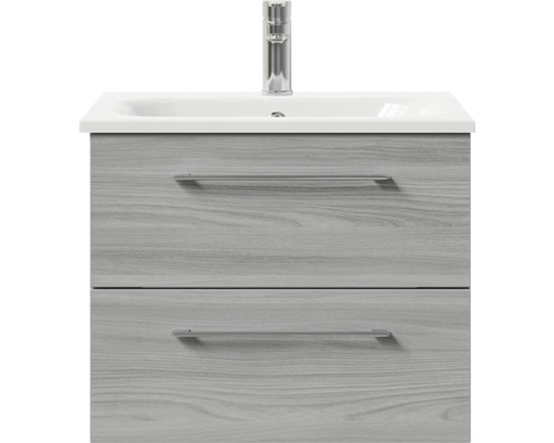 Waschtischunterschrank mit zwei Schubladen, Waschtisch und Armatur