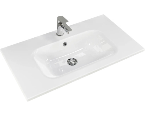 Waschtisch mit Armatur für das Badezimmer