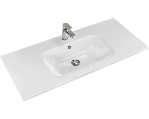 Waschtisch mit Aufsatzwaschbecken und Armatur