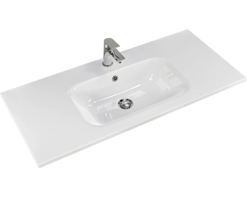 Waschtisch mit Hahnloch und Überlauf