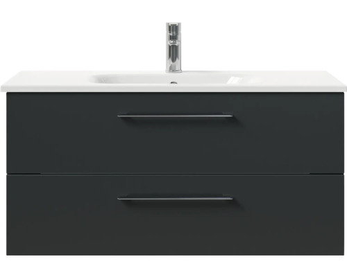 Waschtischunterschrank mit zwei Schubladen, Waschtisch und Armatur