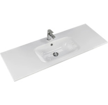Badmöbel-Set Pelipal Sunline 121 BxHxT 121 x 50 x 46 cm Frontfarbe Polar Pinie mit Mineralguss-Waschtisch und Waschtischunterschrank