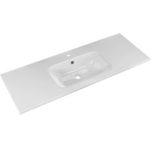 Badmöbel-Set Pelipal Sunline 121 BxHxT 121 x 50 x 46 cm Frontfarbe Polar Pinie mit Mineralguss-Waschtisch und Waschtischunterschrank