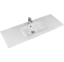 Badmöbel-Set Pelipal Sunline 121 BxHxT 121 x 50 x 46 cm Frontfarbe anthrazit mit Mineralguss-Waschtisch und Waschtischunterschrank 3 Schubkästen