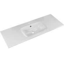 Badmöbel-Set Pelipal Sunline 121 BxHxT 121 x 50 x 46 cm Frontfarbe anthrazit mit Mineralguss-Waschtisch und Waschtischunterschrank 3 Schubkästen