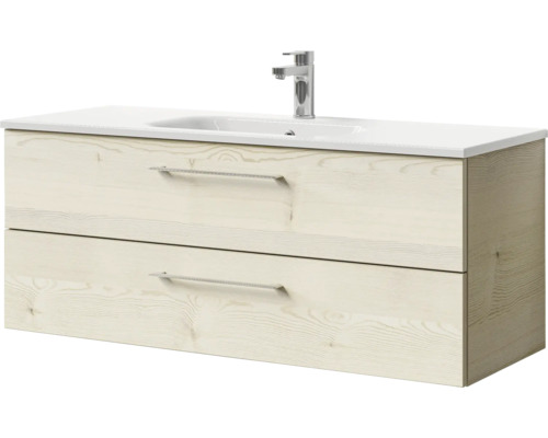 Waschtischunterschrank mit zwei Schubladen, Waschbecken und Armatur