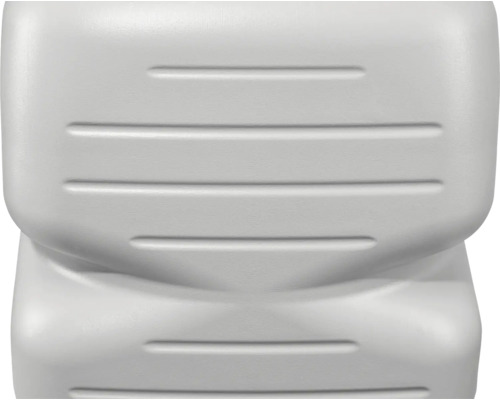 Detailansicht eines Toilettendeckels aus Kunststoff