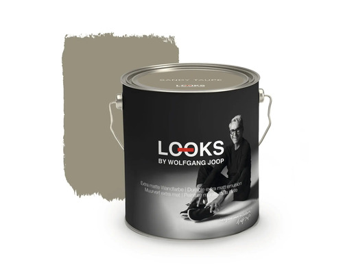 LOOKS by Wolfgang Joop Wandfarbe Sandy Taupe 2,5 l Farbeimer Looks by Wolfgang Joop, Sandy Taupe