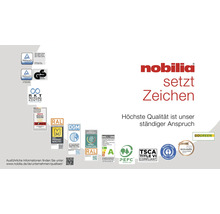 NOBILIA Küchenzeile mit Geräten Urban Landhaus 240 cm Frontfarbe weiß matt Korpusfarbe weiß Variante rechts-thumb-12