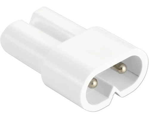 Zweistiftstecker aus Kunststoff