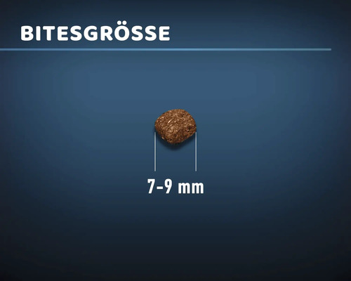 Bite Größe von Hundefutter, 7 bis 9 Millimeter