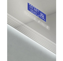 LED Badspiegel Multimedia mit Touch Bluetooth Antifog und FM Radio inkl. Spiegelheizung und Lautsprecher 90x90 cm