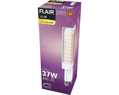 FLAIR LED G9 Leuchtmittel in Produktverpackung