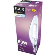 FLAIR LED Kerzenlampe dimmbar C35 E14/6W(60W) 806 lm 4000 K neutralweiß klar