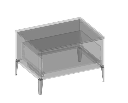 Waschtischunterschrank mit vier Füßen