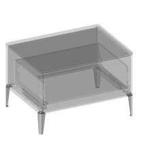 Waschtischunterschrank mit Schublade und Füßen