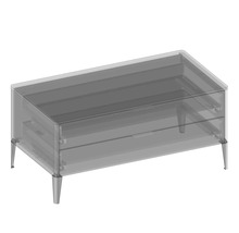 Waschtischunterschrank mit zwei Schubladen und Füßen