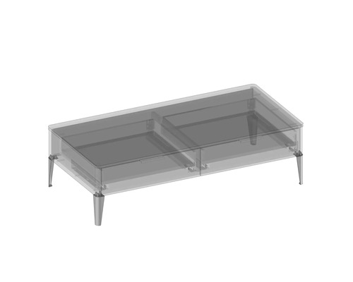 Couchtisch mit Schubladen und Füßen