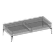 Moderner Couchtisch mit Schubladen und Beinen