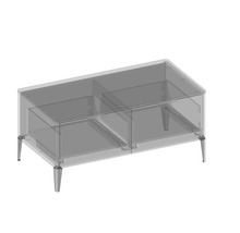 Unterschrank mit 2 Schubladen Devo Lotos 46x100x53 cm bronze expressive oak/schwarz