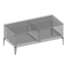 Schrank mit zwei Schubladen und Füßen