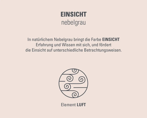 Einsicht Farbeigenschaften mit Luftelement Symbol