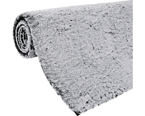Gerollte graue Teppichbrücke mit Flor