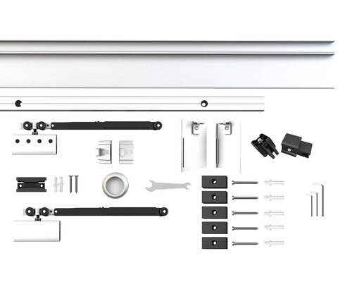 Schiebetürbeschlagset mit Zubehör
