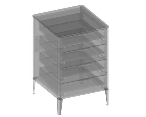 Schrank mit vier Schubladen