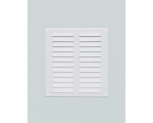 Quadratischer Lüftungsgitter mit horizontalen Lamellen zur Belüftung