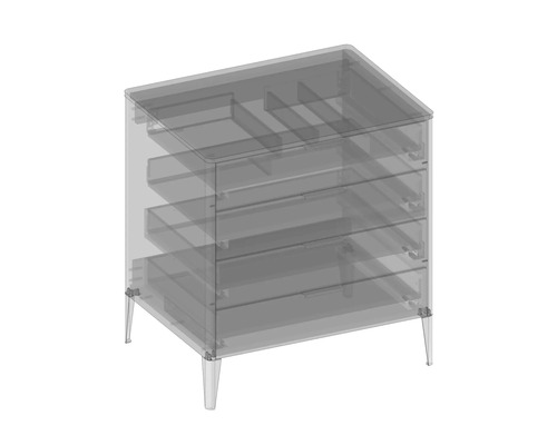 Kommode mit vier Schubladen