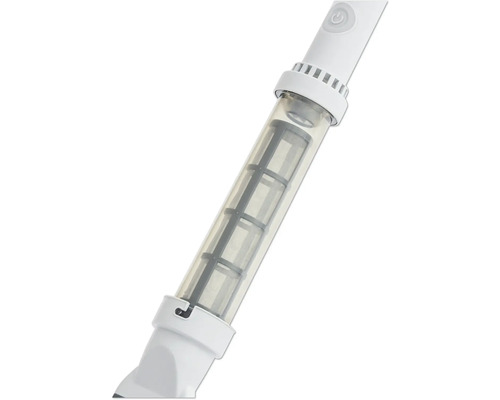 Detailansicht eines Poolreinigers mit Filter